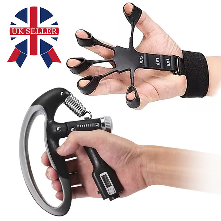 Sport 10-100 Kg Hand Grip Strengthener Adjustable Forearm Wrist Finger Trainer