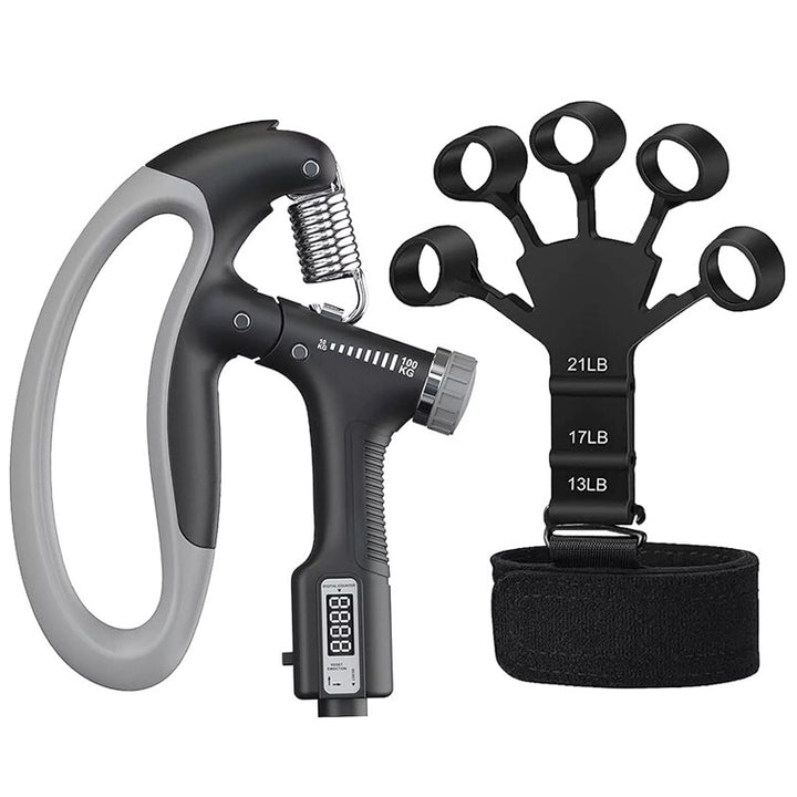 Sport 10-100 Kg Hand Grip Strengthener Adjustable Forearm Wrist Finger Trainer