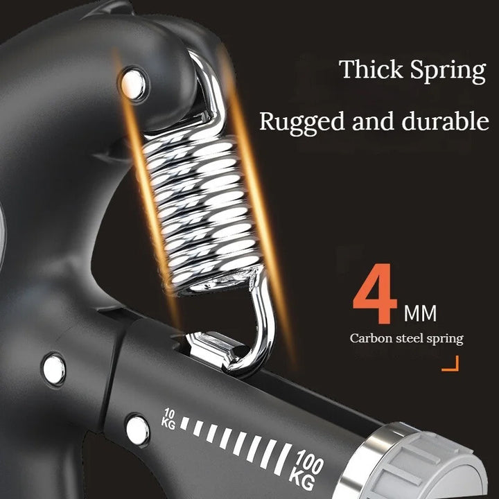 Sport 10-100 Kg Hand Grip Strengthener Adjustable Forearm Wrist Finger Trainer